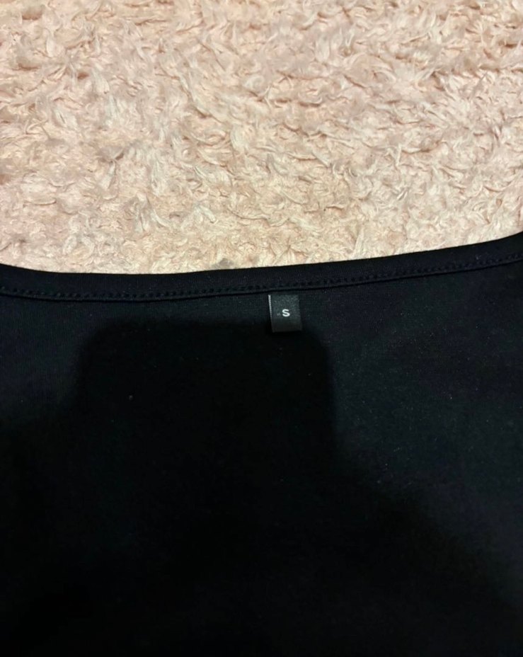 Siyah Uzun Kollu Kare Yaka Gotik Bluz - Görsel 2