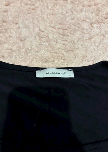 Siyah Uzun Kollu Dar Kesim Kadın Bluz - Görsel 2