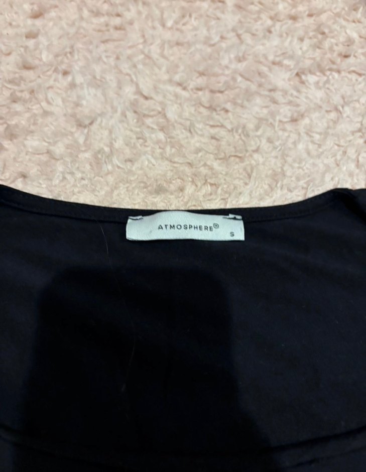 Siyah Uzun Kollu Dar Kesim Kadın Bluz - Görsel 2