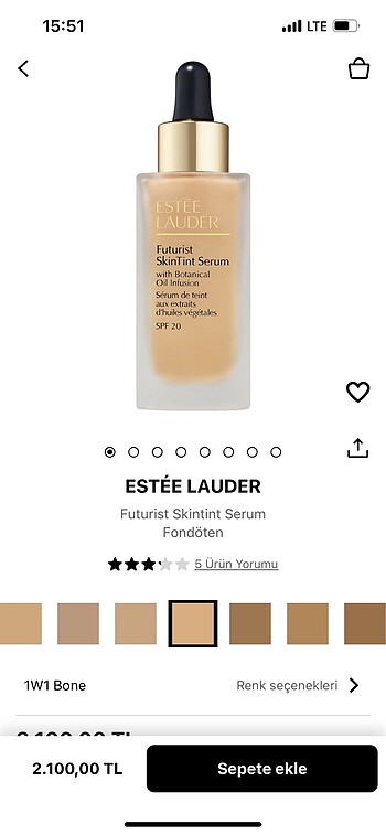 Beden Estee lauder futurist skintint