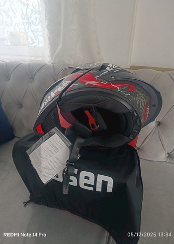 motosiklet kaskı L beden - Görsel 8