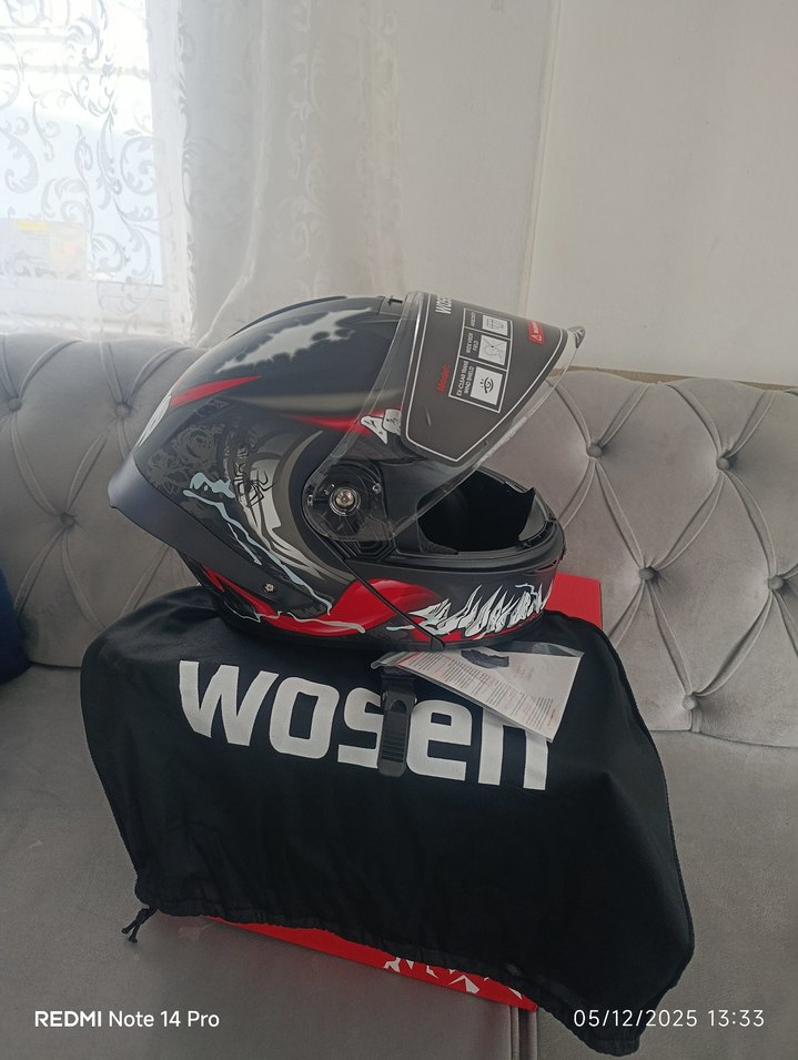 motosiklet kaskı L beden - Görsel 5