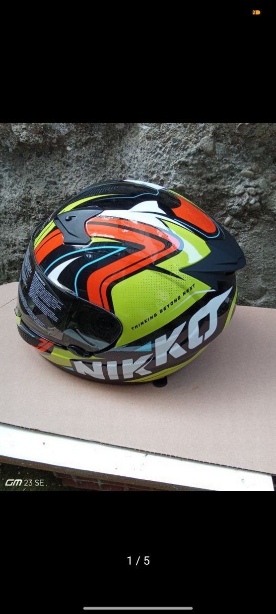 Renkli  Motosiklet Kaskı - Görsel 5