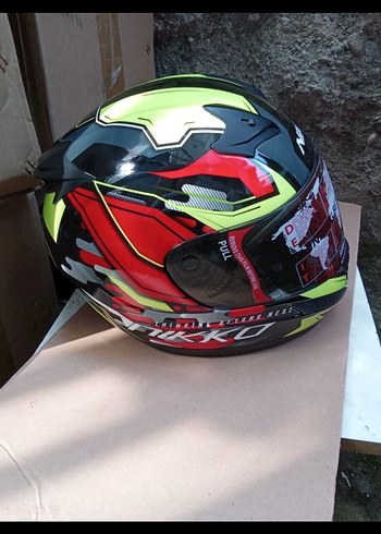 Renkli Baskılı Motosiklet Kaskı - Görsel 2