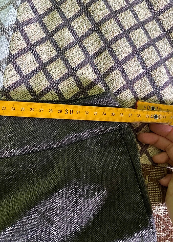 Mng vintage simli kumaş pantolon - Görsel 3