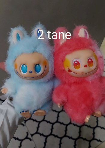 Labubu ithal Peluş Oyuncak Mavi-Pembe