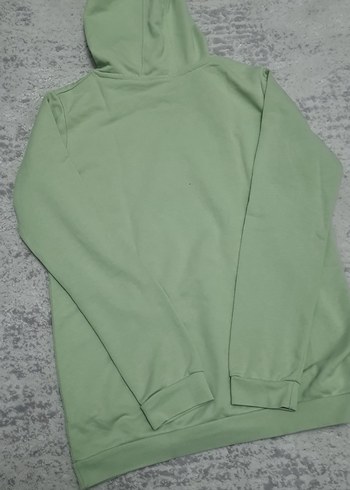 erkek Kapüşonlu Rahat Yeşil Sweatshirt - Görsel 4