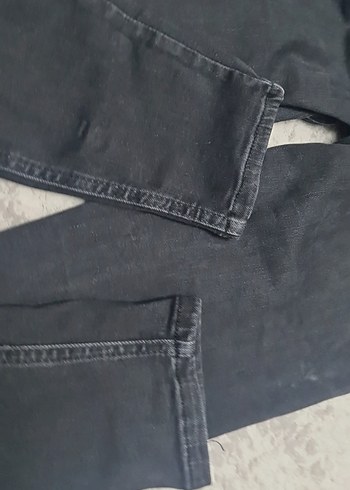 Gri Kadın Denim Normal Boy Pantolon - Görsel 3