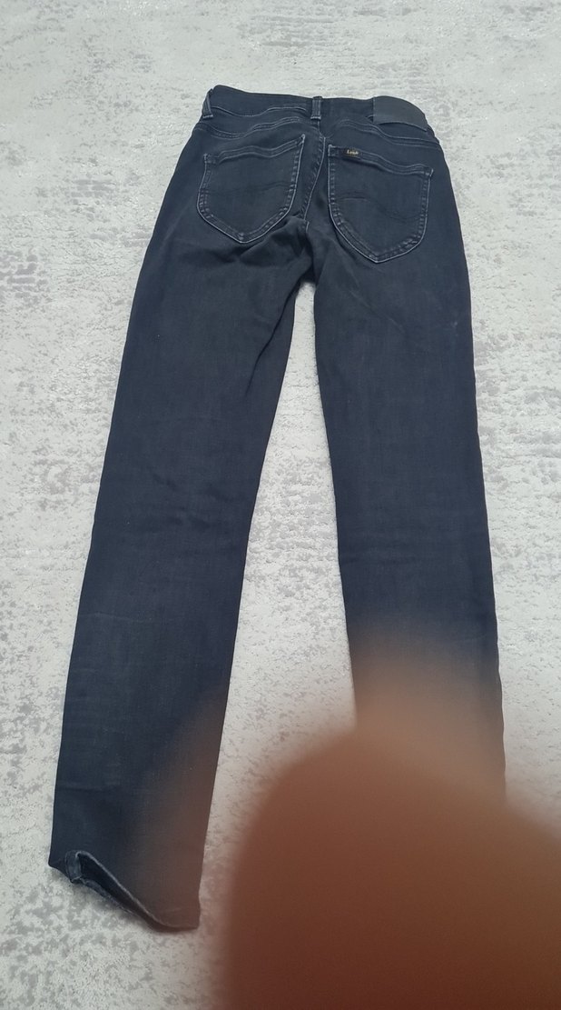 Gri Kadın Denim Normal Boy Pantolon - Görsel 2