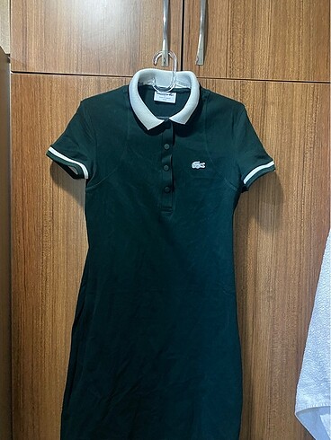 orijinal lacoste polo yaka elbise