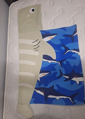 Köpek Balığı Desenli Erkek Çocuk Plaj Havlusu - Görsel 7