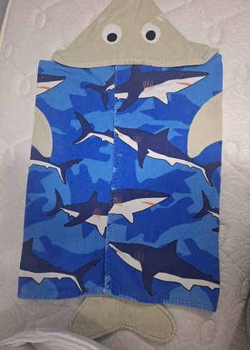 Köpek Balığı Desenli Erkek Çocuk Plaj Havlusu - Görsel 9
