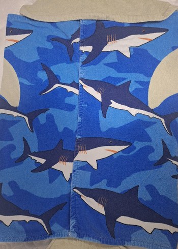 Köpek Balığı Desenli Erkek Çocuk Plaj Havlusu - Görsel 11