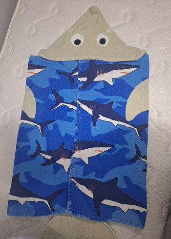 Köpek Balığı Desenli Erkek Çocuk Plaj Havlusu - Görsel 10