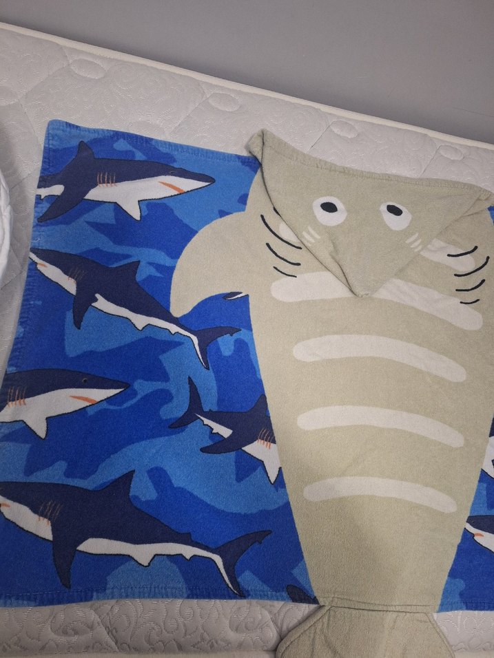 Köpek Balığı Desenli Erkek Çocuk Plaj Havlusu - Görsel 2