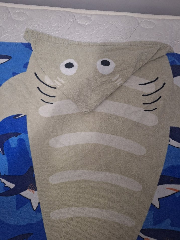 Köpek Balığı Desenli Erkek Çocuk Plaj Havlusu - Görsel 5