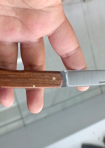 Kahverengi Ahşap Saplı Katlanır Bıçak - Görsel 3