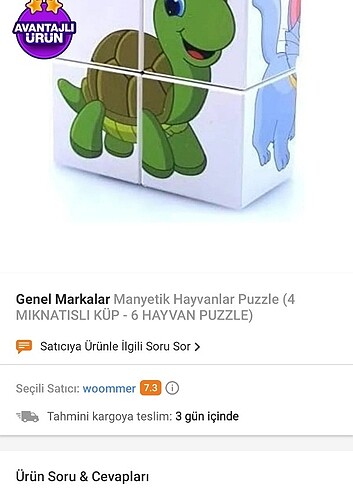 Mıknatıslı küp puzzle 