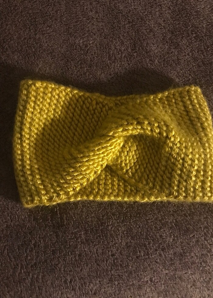 El örgüsü kışlık saç bandı - Görsel 3