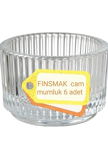 ikea cam mumluk FINSMAK 6 adet birlikte