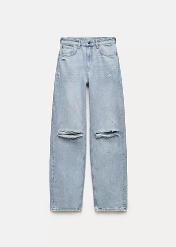 Zara Rahat Kesim Kadın Kot Pantolon