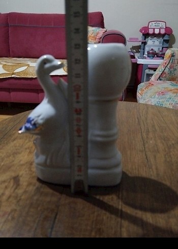 Beden Beyaz Porselen Ördek Biblo