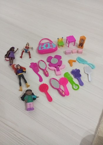 Renkli Mini Oyuncak Bebek ve Aksesuar Seti - Görsel 6