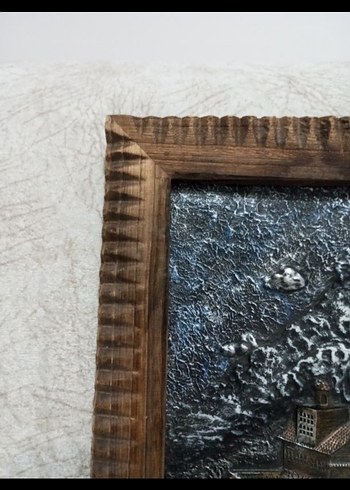 Kahverengi Ahşap Çerçeveli Kabartma Tablo - Görsel 5