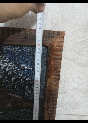 Kahverengi Ahşap Çerçeveli Kabartma Tablo - Görsel 3