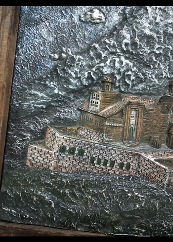 Kahverengi Ahşap Çerçeveli Kabartma Tablo - Görsel 7