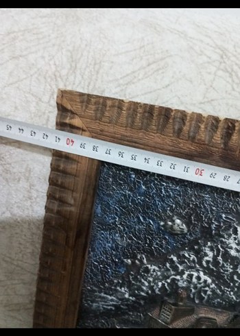 Kahverengi Ahşap Çerçeveli Kabartma Tablo - Görsel 4