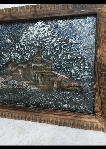 Kahverengi Ahşap Çerçeveli Kabartma Tablo - Görsel 2