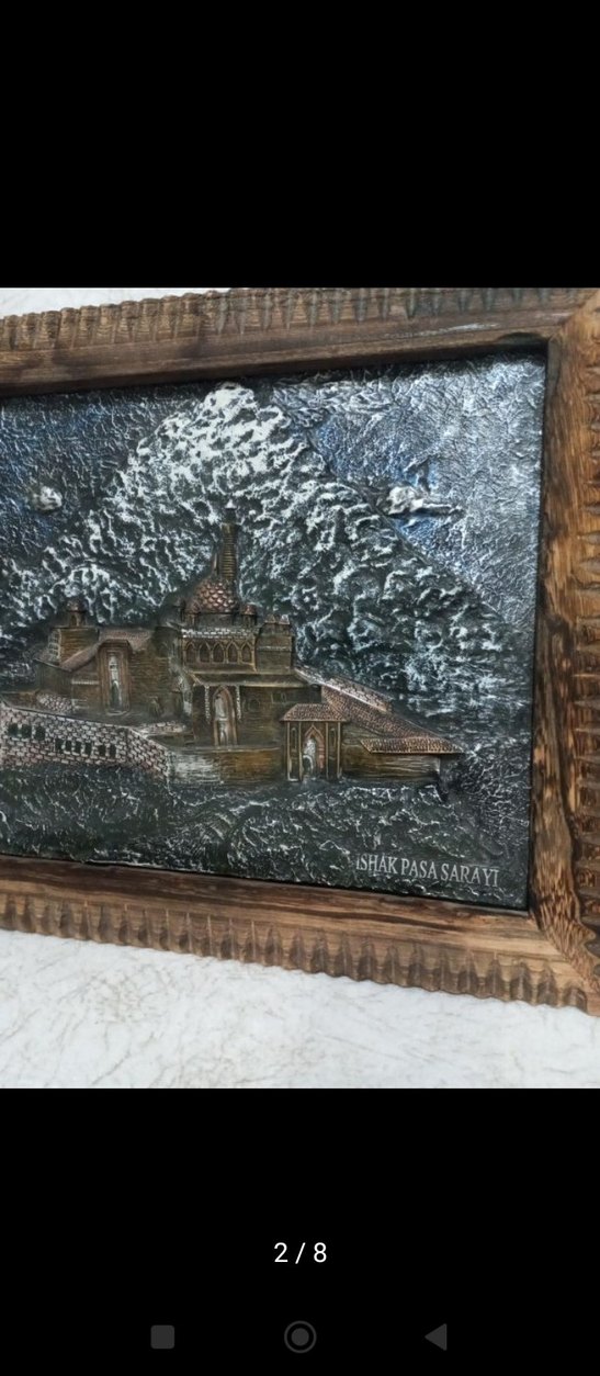 Kahverengi Ahşap Çerçeveli Kabartma Tablo - Görsel 2