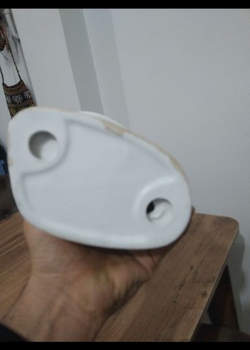 Beyaz Porselen Kadın Figürlü Sıvı Sabunluk - Görsel 5