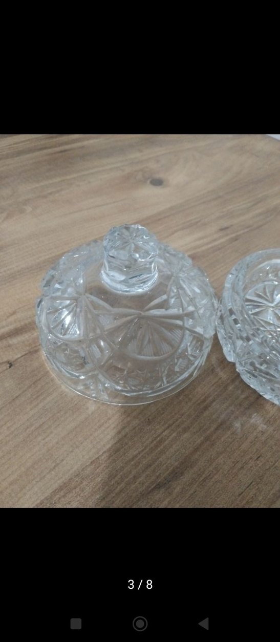 Kristal cam şekerlik vintage - Görsel 3