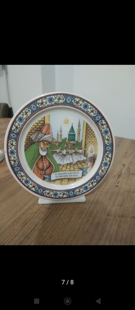 Çok Renkli Desenli  Tabak - Görsel 3