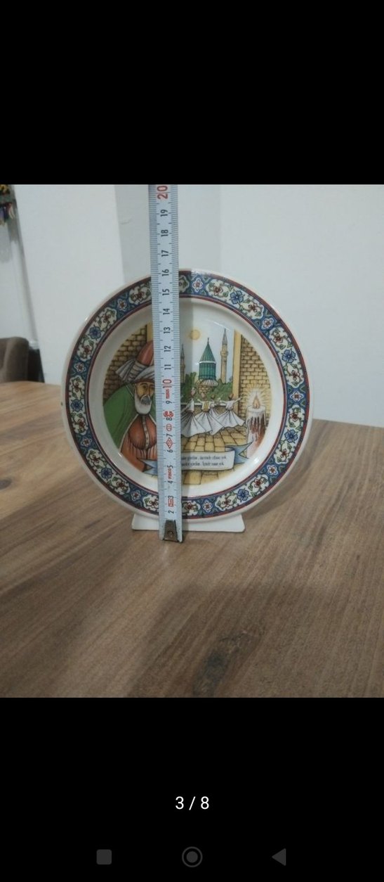 Çok Renkli Desenli  Tabak - Görsel 2