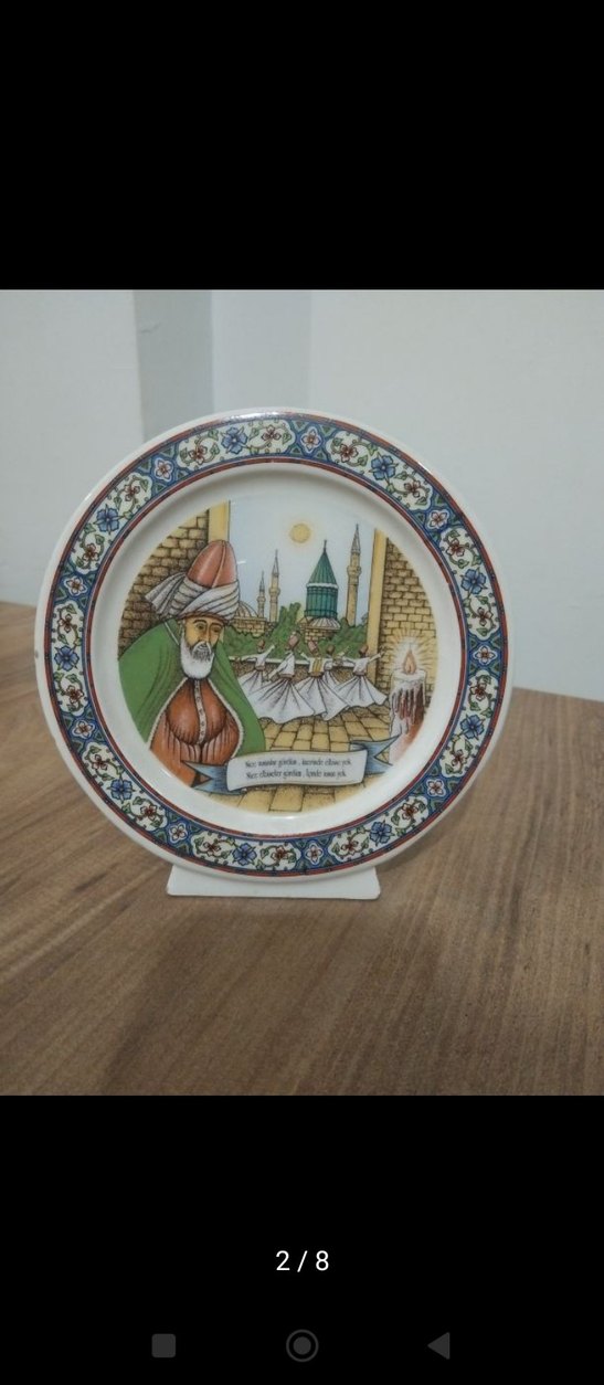 Çok Renkli Desenli  Tabak - Görsel 5