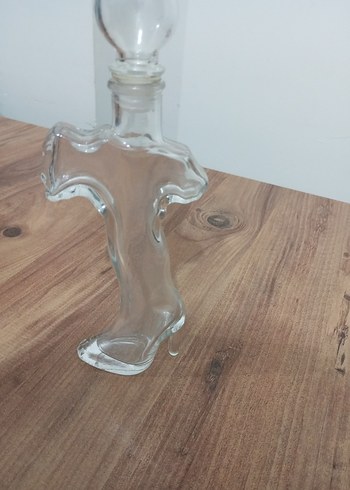 Şeffaf Cam Dekoratif şişe - Görsel 4