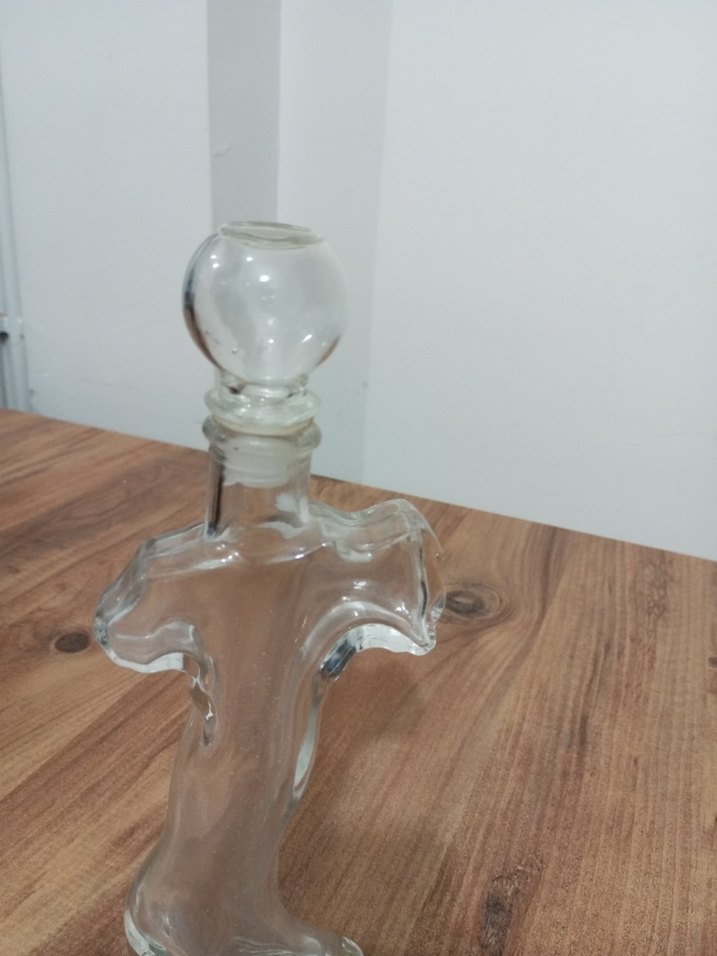 Şeffaf Cam Dekoratif şişe - Görsel 2