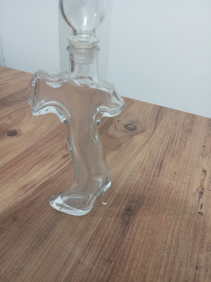 Şeffaf Cam Dekoratif şişe - Görsel 4