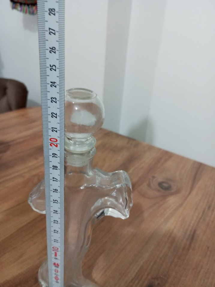 Şeffaf Cam Dekoratif şişe - Görsel 3