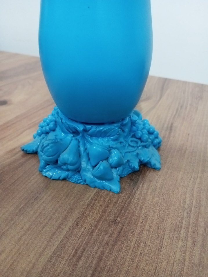 Pastel Mavi Dekoratif Vazo - Görsel 5