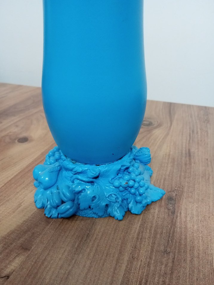 Pastel Mavi Dekoratif Vazo - Görsel 2