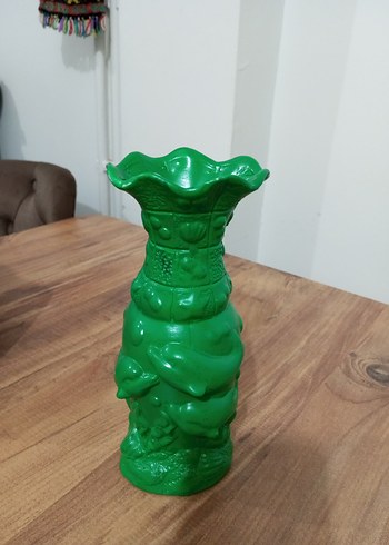 Yeşil Renkli Dekoratif Vazo - Görsel 2