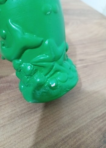 Yeşil Renkli Dekoratif Vazo - Görsel 3