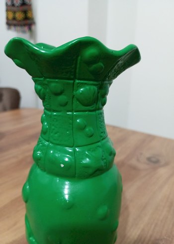 Yeşil Renkli Dekoratif Vazo - Görsel 4