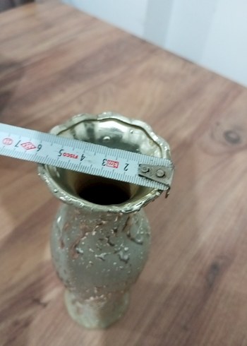 Gri desenli kabartmalı vazo - Görsel 5