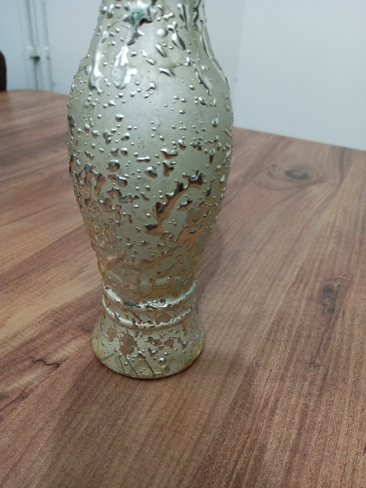 Gri desenli kabartmalı vazo - Görsel 3