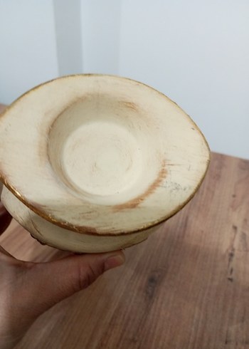 Beyaz Altın Detaylı Mumluk - Görsel 3